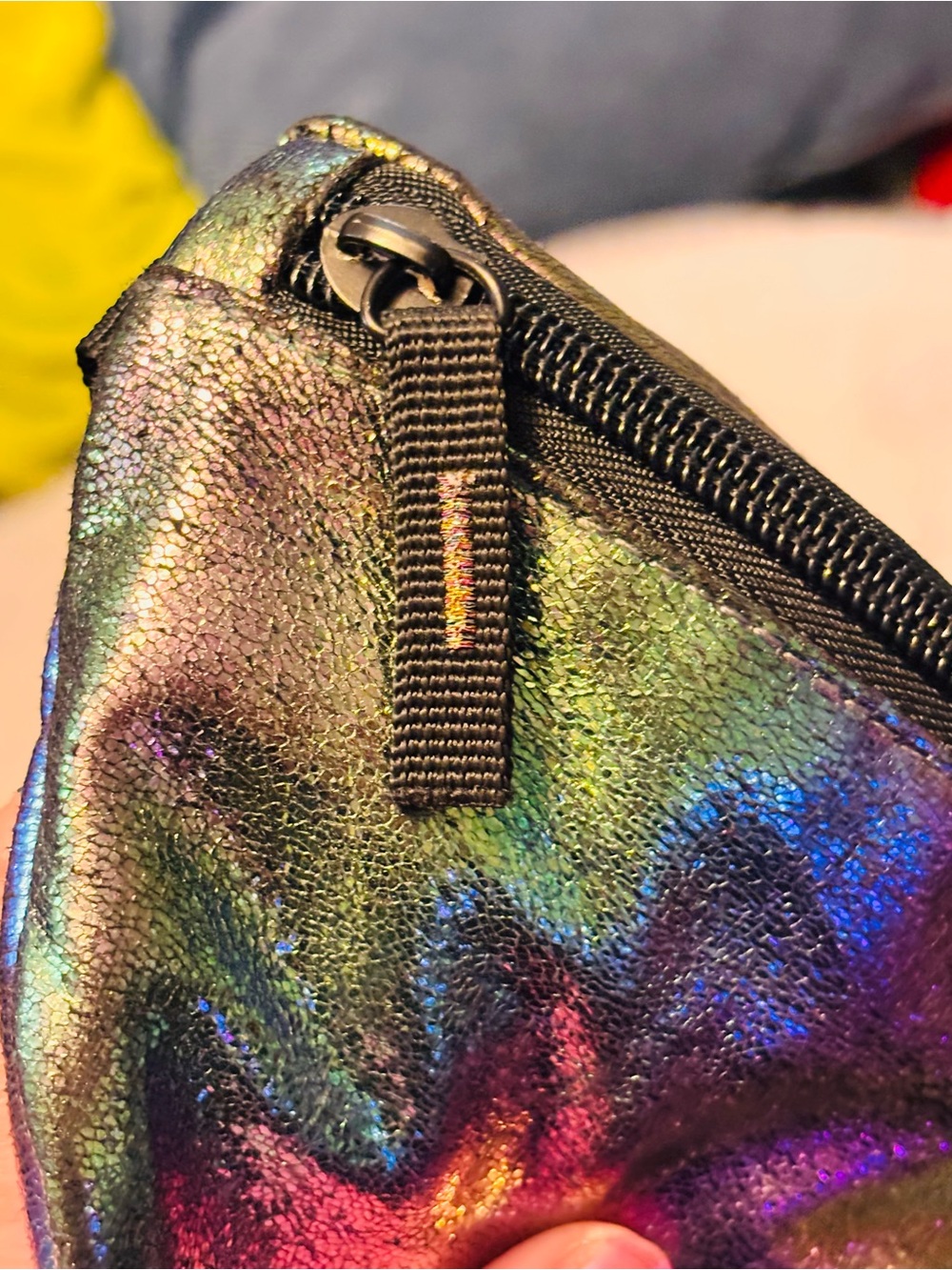 Rare Converse Metallic Iridescent Rainbow Ombre Crossbody/Belt Bag - Picture 5 of 7